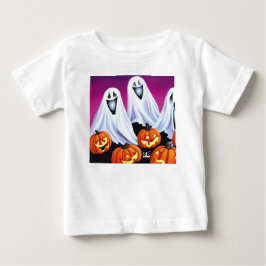 Halloween Ghosts und Pumpkins Baby T-shirt