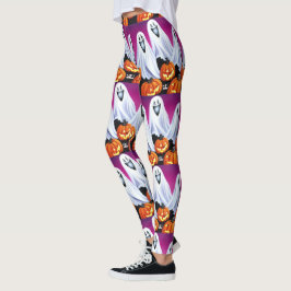 Halloween Ghosts und Pumpkins Leggings