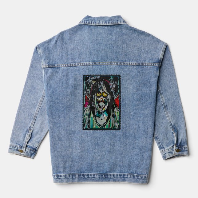 Halloween Ghoul Jeansjacke (Rückseite)