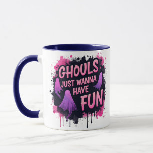Halloween Ghouls nach Spaß Tasse