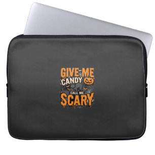 Halloween Gib Mir Süße Gruselige Katze Laptopschutzhülle