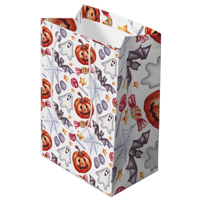 halloween gift bag mittlere geschenktüte (Rückseite Schrägansicht)