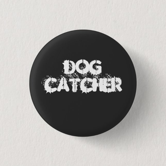 Halloween Gift Dog CatcHER Button (Vorderseite)