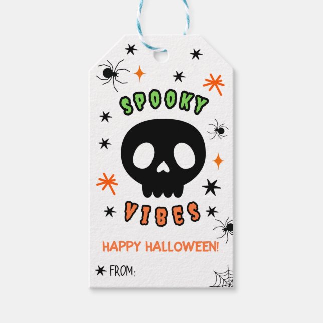 Halloween-Gift-Tags Geschenkanhänger (Vorderseite)