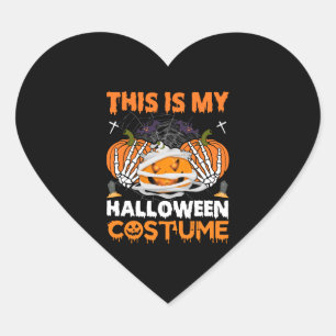 Halloween Gift This Is My Halloween Anzug Herz-Aufkleber