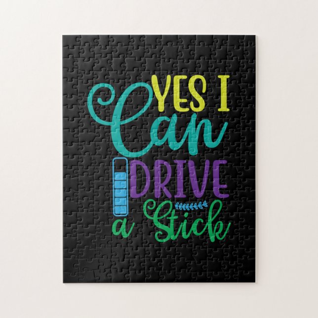 Halloween Gift Yes I Can Drive A Stick (Vertikal)