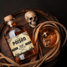 Halloween-Giftdekor, Apothekaretikett