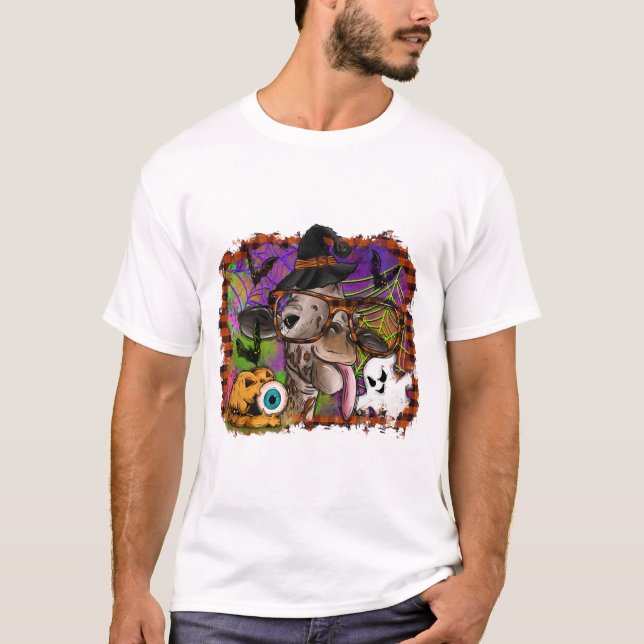 Halloween-Giraffe T-Shirt (Vorderseite)