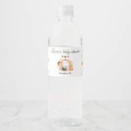 Halloween Girl Baby Shower Bottle Label