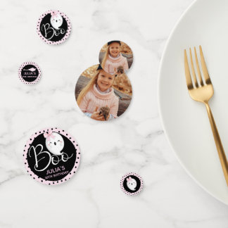 Halloween Girl Birthday Custom Foto Konfetti