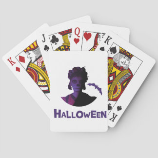 Halloween-Girl-Design Spielkarten