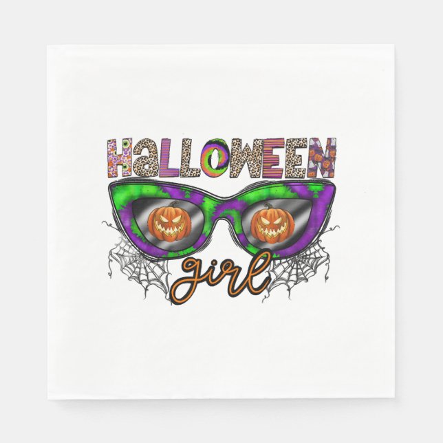 Halloween Girl Serviette (Vorderseite)