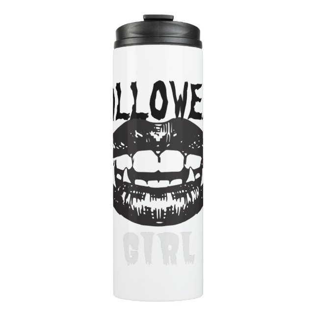 Halloween Girl Thermosbecher (Vorderseite)