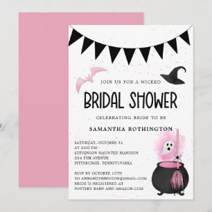 Halloween Girly Wicked Bridal Dusche Einladung