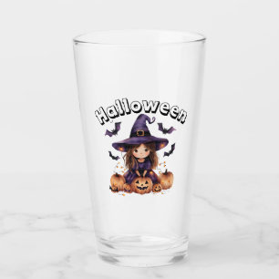 Halloween Glass Cup mit Hexendesign Glas