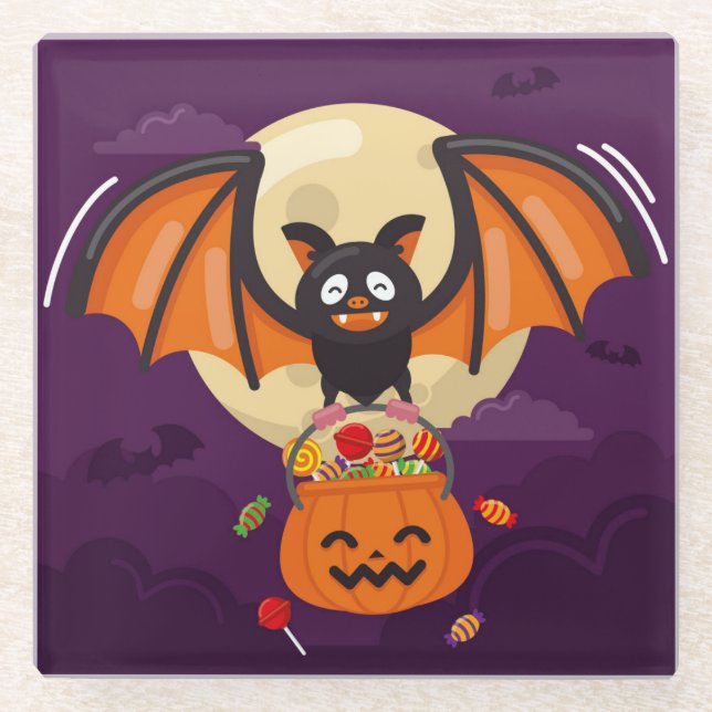 Halloween Glass Untersetzer (Vorderseite)