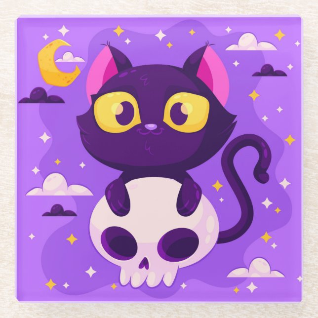 Halloween Glass Untersetzer (Vorderseite)