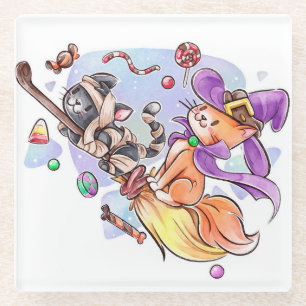 Halloween Glasuntersetzer