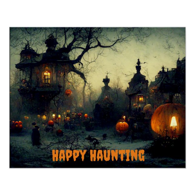 Halloween Glossy Poster (Vorderseite)