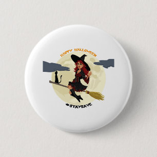 Halloween - glückliches Halloween! Button