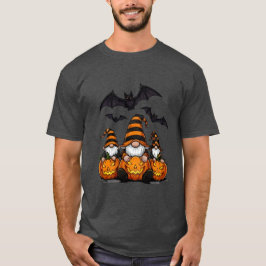 Halloween-Gnom-Basic-Dunkles-T-Shirt T-Shirt
