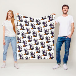 Halloween-Gnom-Fleece-Decke Fleecedecke