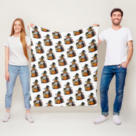 Halloween-Gnom-Fleece-Decke Fleecedecke