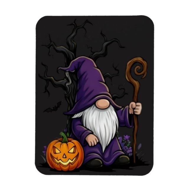 Halloween-Gnom-Magnet Magnet (Vertikal)