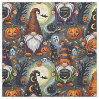 Halloween-Gnom-Musterstoff Stoff
