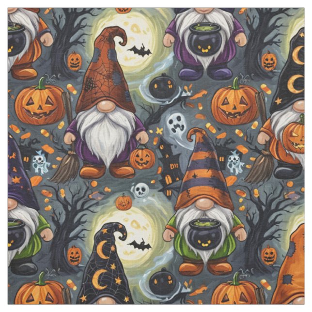 Halloween-Gnom-Musterstoff  Stoff (Muster)