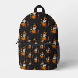 Halloween-Gnom-Rucksack Bedruckter Rucksack