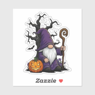 Halloween-Gnom-Sticker Aufkleber