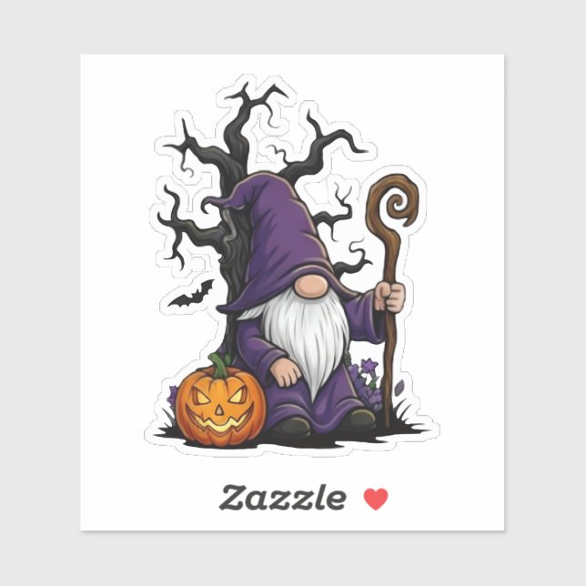 Halloween-Gnom-Sticker Aufkleber (Blatt)