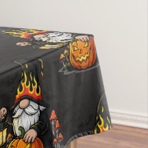 Halloween-Gnom-Tischdecke