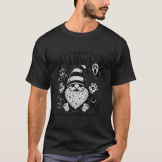 Halloween-Gnom und eine gruselige Geist-Kostümpart T-Shirt
