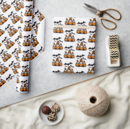 Halloween-Gnom-Wrap-Papier Geschenkpapier