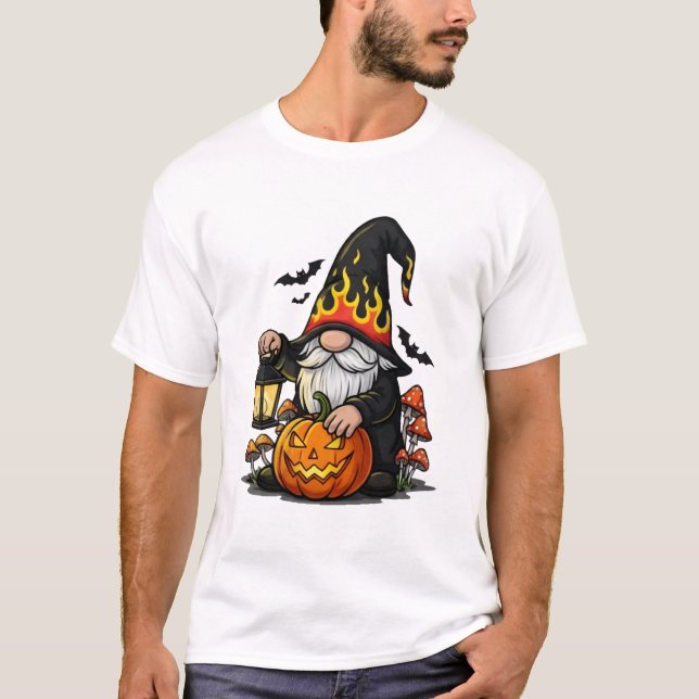 Halloween Gnome Basic T-Shirt (Devant)
