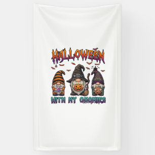 Halloween-Gnome Drei Gnome Hexenhut Kürbis_1 Banner