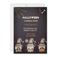 Halloween Gnome Einladung