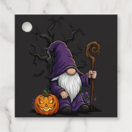 Halloween Gnome Favor Tags Geschenkanhänger
