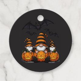 Halloween Gnome Favor Tags Geschenkanhänger
