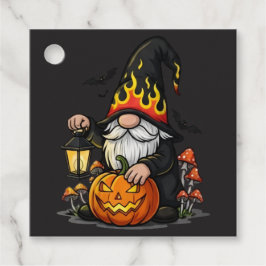 Halloween Gnome Favor Tags Geschenkanhänger