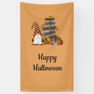 Halloween-Gnome, Herbst, Kürbisse, Halloween-Party Banner