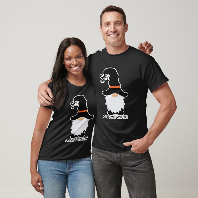 Halloween Gnome Hexenhair Black Hat Unisex T-Shirt (Unisex)