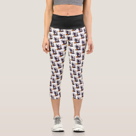 Halloween-Gnome-Hose mit hoher Taille Capris