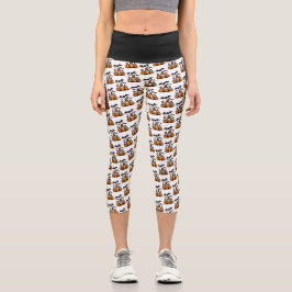 Halloween-Gnome-Hosen mit hoher Taille Capris