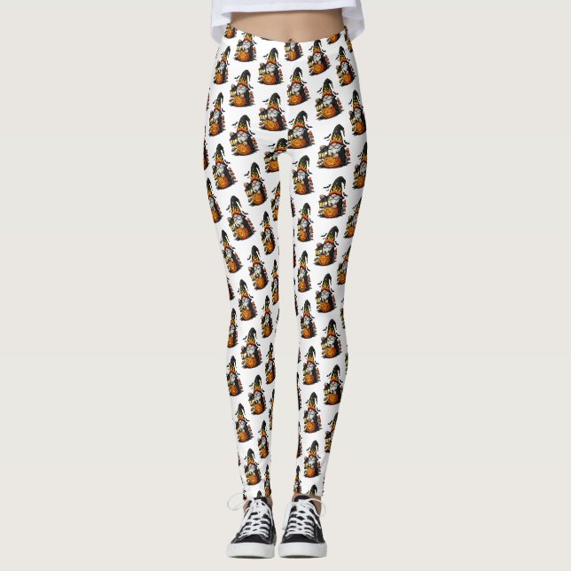 Halloween-Gnome-Leggings Leggings (Vorderseite)