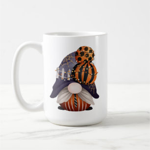 Halloween Gnome Lila & Orange Kaffeetasse