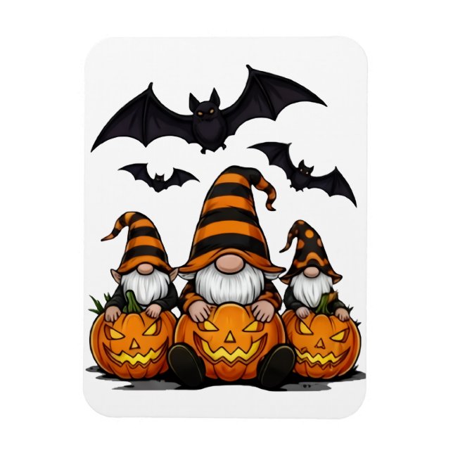 Halloween-Gnome-Magnet Magnet (Vertikal)