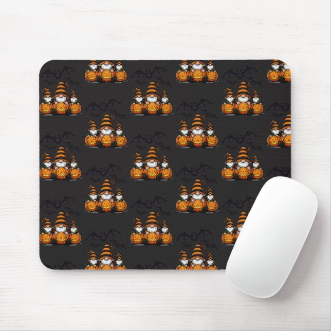 Halloween Gnome Mousepad (Mit Mouse)